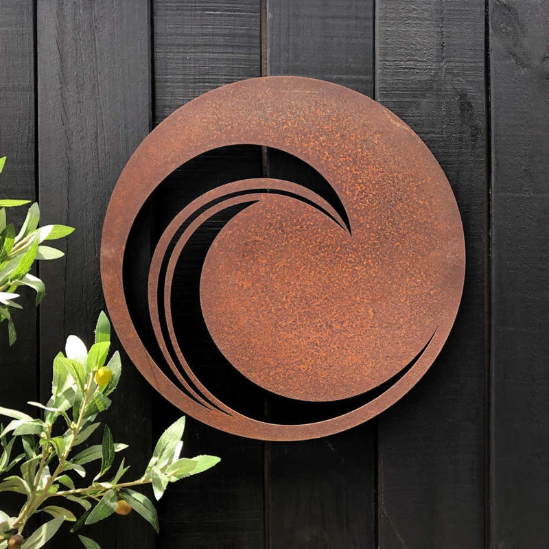 Outdoor Art. Garden Art NZ. Corten Steel Garden Decor by LisaSarah Steel Designs