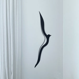 NZ Albatross Bird Art for Wall in black steel by LisaSarah Steel Designs. 