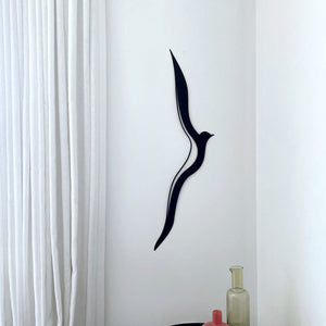 Bird Wall Art on lounge room wall in New Zealand. LisaSarah Steel Designs. 