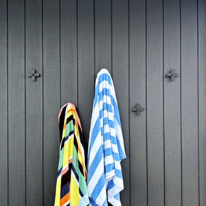 Pool towel ideas New Zealand.  Waterproof outdoor hooks Australia. 