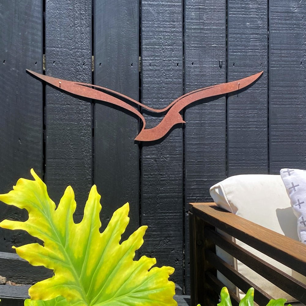 Simple outdoor wall art idea for New Zealand patio or garden.  Fence Art