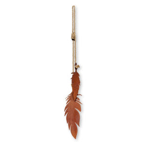 Corten Steel Feathers Wall Hanging by NZ Artists LisaSarah Steel Designs. 