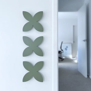 Frangipani Sage Green Wall Art for indoors and outdoors.  NZ made. 