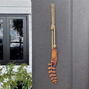 NZ Kiwiana Gift to send overseas.  Kowhai Flower Outdoor Wall Art by LisaSarah