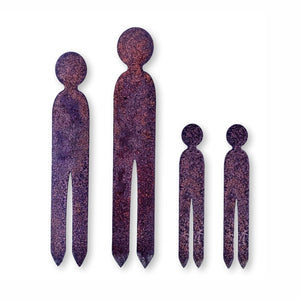 Garden Art.  Family totems set of 4