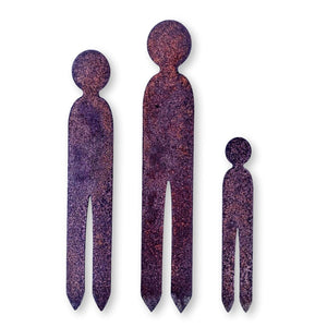 NZ Garden Art, Family Set of 3 mini stakes