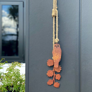 Morepork and Beech Garden Decor by NZ Designer Lisa Turley