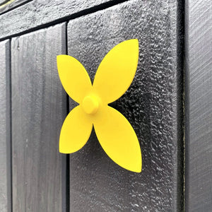 Outdoor wall hook frangipani YELLOW Large Single