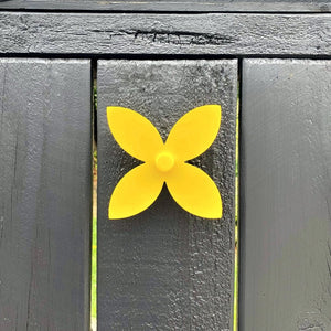 Outdoor wall hook frangipani YELLOW Large Single